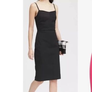 Banana Republic black cami sheath dress - size 2 - NWT